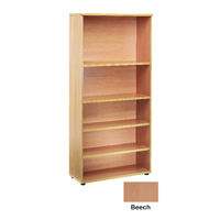 FF JEMINI 1800MM BOOKCASE 4SHELF BEECH
