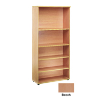 FF JEMINI 2000MM BOOKCASE 4SHELF BEECH
