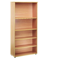 FF JEMINI 1800MM BOOKCASE 4SHELF OAK