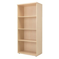 FF JEMINI 1800MM BOOKCASE 4SHELF MAPLE