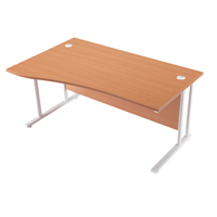 FR FIRST WAVE LH CANT DESK 1600 BEECH WL