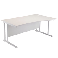 FR FIRST WAVE RH CANT DESK 1600 WHITE WL