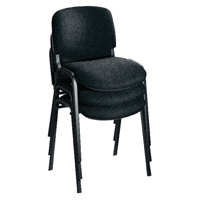 FR FIRST STACKING CHAIR CHARC BLK FRAME