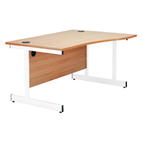 FF JEMINI WAVE W1600MM LH MAPLE/WHITE
