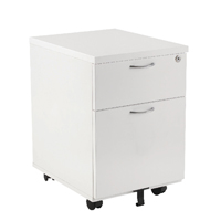 FR FIRST MOBILE UNDER DESK PED 2DR WHITE