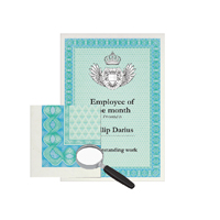 DECADRY TURQ/BLUE A4 CERT PAPER PK70