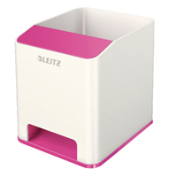 LEITZ WOW SOUND BOOSTER PEN HOLDER PINK