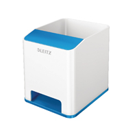 LEITZ WOW SOUND BOOSTER PEN HOLDER BLUE
