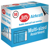 JIFFY AIRKRAFT BAG ASSTD SIZE GOLD PK50