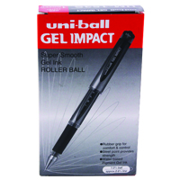 UNI-BALL GEL IMPACT PEN RED PK12