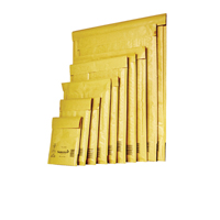 MAIL LITE BUBBLE BAGS ASSORTED GOLD PK50