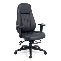 ZEUS HIGH BACK 24HR TASK CHAIR BLK
