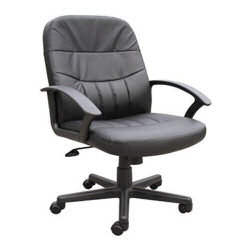CAVALIER HIGH MANAGERS CHAIR LEATHER BLK