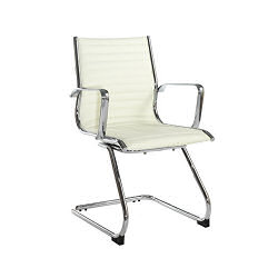 BARI EXECUTIVE VISITORS CHAIR BLK/CHROME