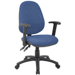 VANTAGE 102 ADJ ARM OPERATOR CHAIR BLUE