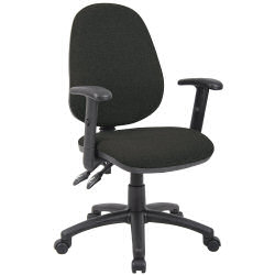 VANTAGE 102 ADJ ARM OPERATOR CHAIR BLACK