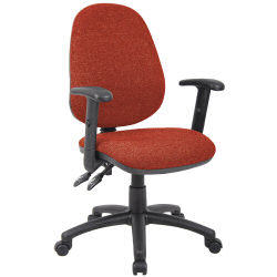VANTAGE 102 ADJ ARM OPERATOR CHAIR RED