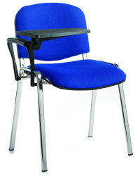 TAURUS STACKING ARM CHAIR +TAB BLK/CHAR