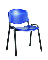 TAURUS PLASTIC STACKING CHAIR BLK