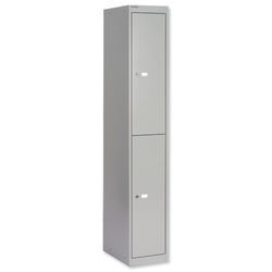 BISLEY LOCKER 2 DOOR 457MM GREY CLK182