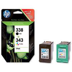 HP INKJET CART NO.338/343 VALPK SD449EE HP INKJET CART NO.338/343 VALPK SD449EE