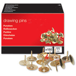 SELECT DRAWING PINS BRASS (75)