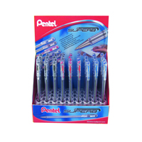 PENTEL SUPERB FINE BALLPOINT PEN DIS/BOX