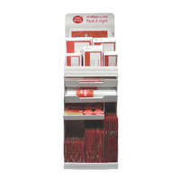 POSTPAK RED DISPLAY STAND AND STOCK