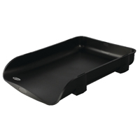 REXEL AGENDA2 55MM CHARCOAL IN-OUT TRAY