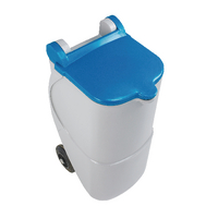 RECYCLING WHEELIE BIN 90L NON-LOCK BLUE