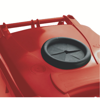 RED WHEELIE BIN 120L BOTTLE LID LOCK