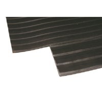 BLACK BROAD 3MM 1200MM RIBBED MATTING