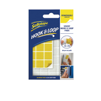 SELLOTAPE HOOK/LOOP REMOVABLE PADS PK24
