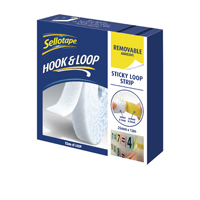 SELLOTAPE LOOP STRIP 25MMX12M REMOVABLE