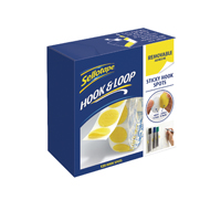 SELLOTAPE YLW HOOK SPOTS REMOVABLE PK125