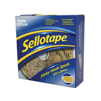 SELLOTAPE STICKY HOOK 125X22 SPOTS PK125