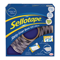 SELLOTAPE STICKY LOOP SPOTS PK125
