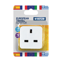 EUROPEAN TRAVEL ADAPTOR PLUG PK12