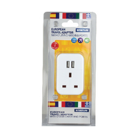 EUROPEAN USB TRAVEL ADAPTOR PK3