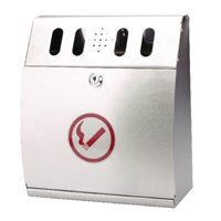 STERLING ASH BIN WALL MOUNTED CURVED