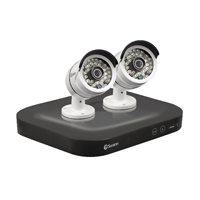 SWANN 4 CHANNEL 2 CAMERA DVR CCTV KIT