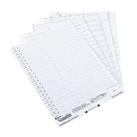 REXEL CRYSTALFILE LINK INSERTS WHTE PK50