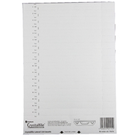 REXEL CRYSTALFILE CARD INSERTS WHT P34