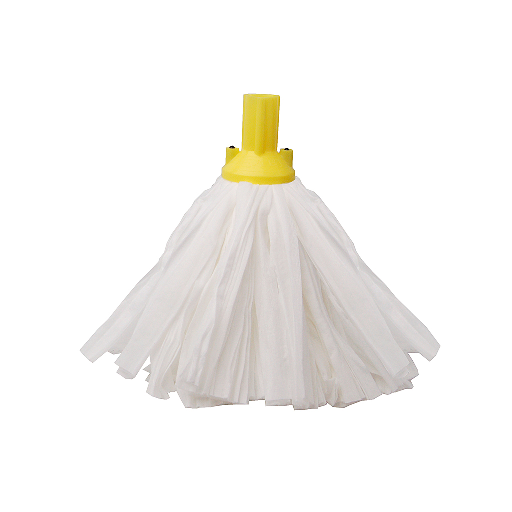 BIG WHITE SOCKET MOP HEADS YELLOW