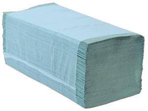 GREEN INTERFOLD TOWELS X 3,600 (1 PLY)