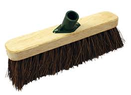 12" STIFF BASSINE BROOM COMPLETE