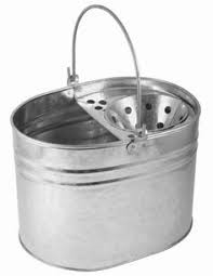 GALVANISED MOP BUCKET & WRINGER 12 LITRE
