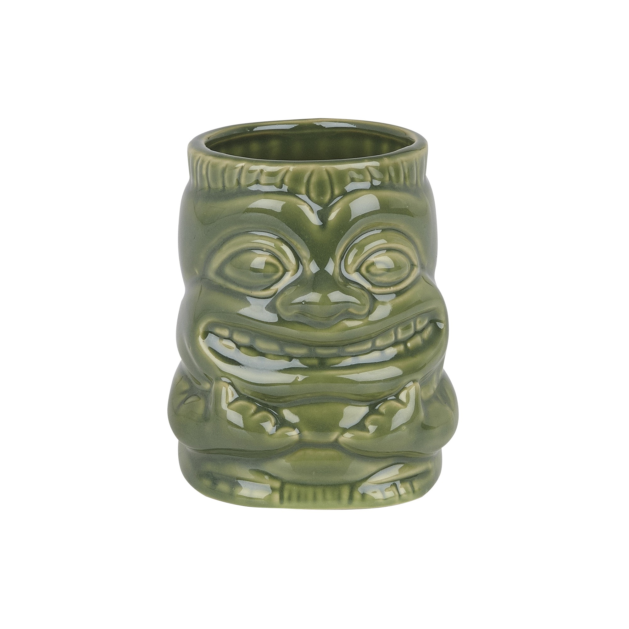 Ceramic Tiki Mug With Handle 425ml Sea Green