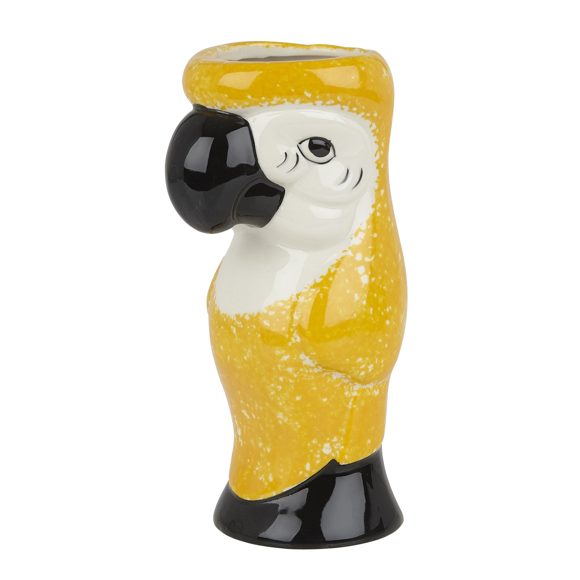 Ceramic Parrot Tiki Mug 750ml Yellow