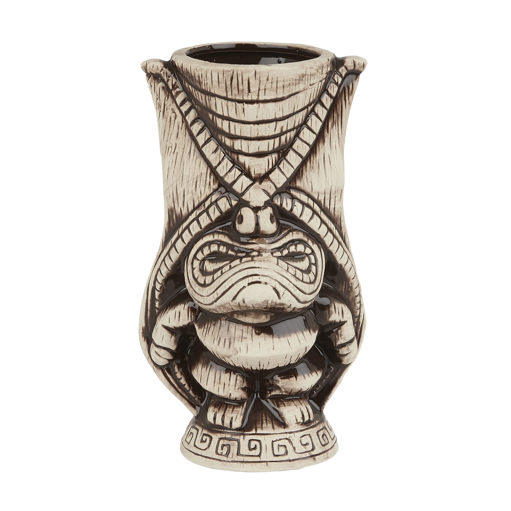 Ceramic Kane Tiki Mug 400ml Brown
